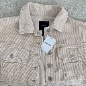 Forever 21 cropped corduroy jacket